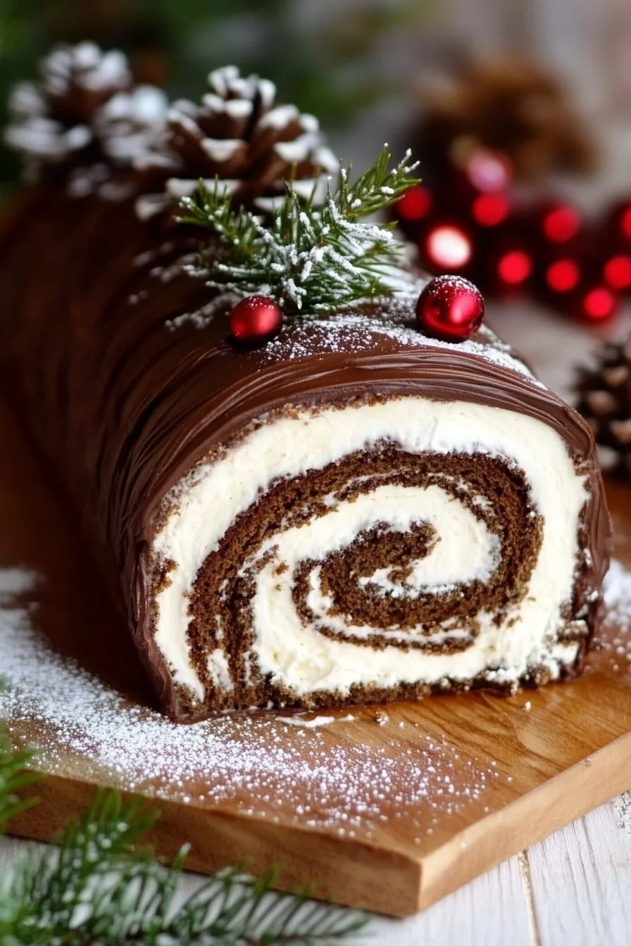 Yule Log Cake