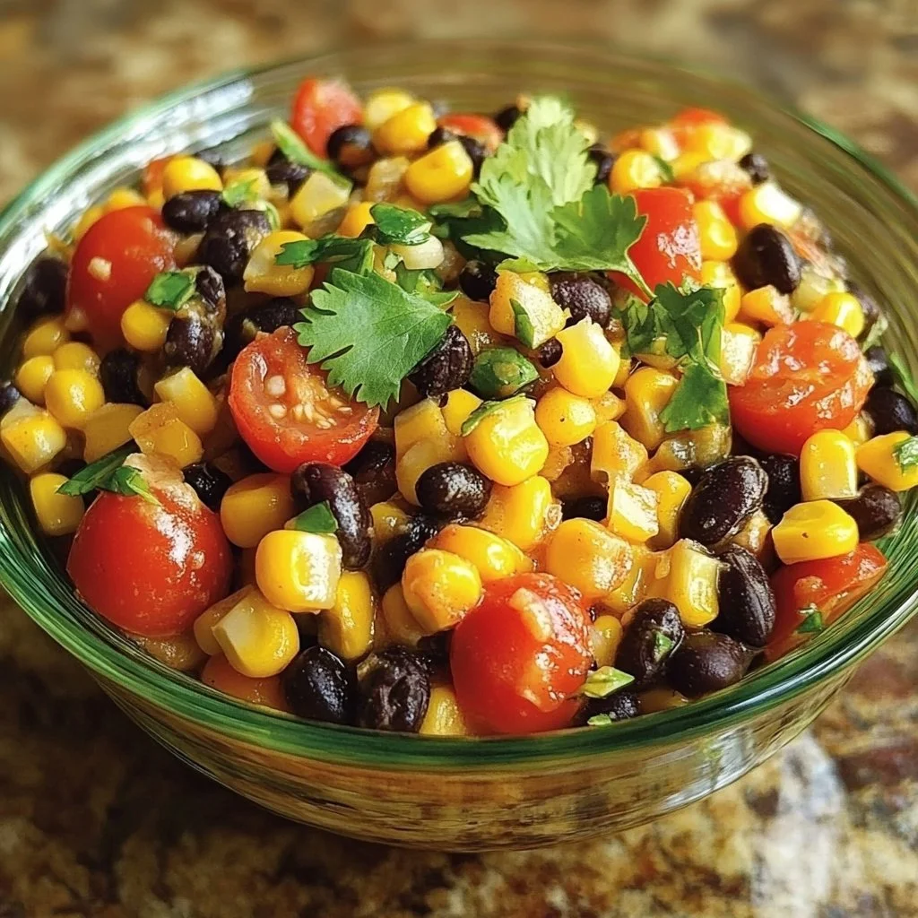 Bowl of zesty Mexicorn dip served with tortilla chips.