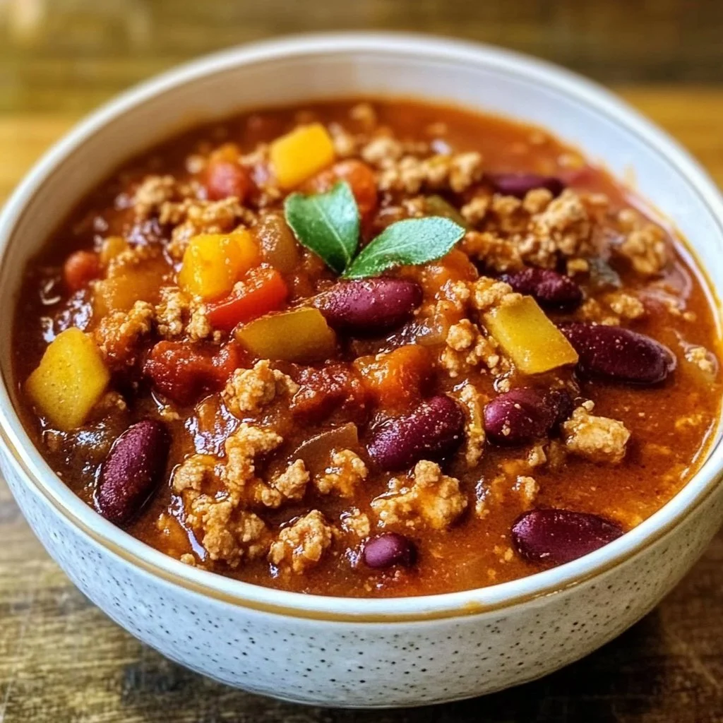 Apple Sage Turkey Chili