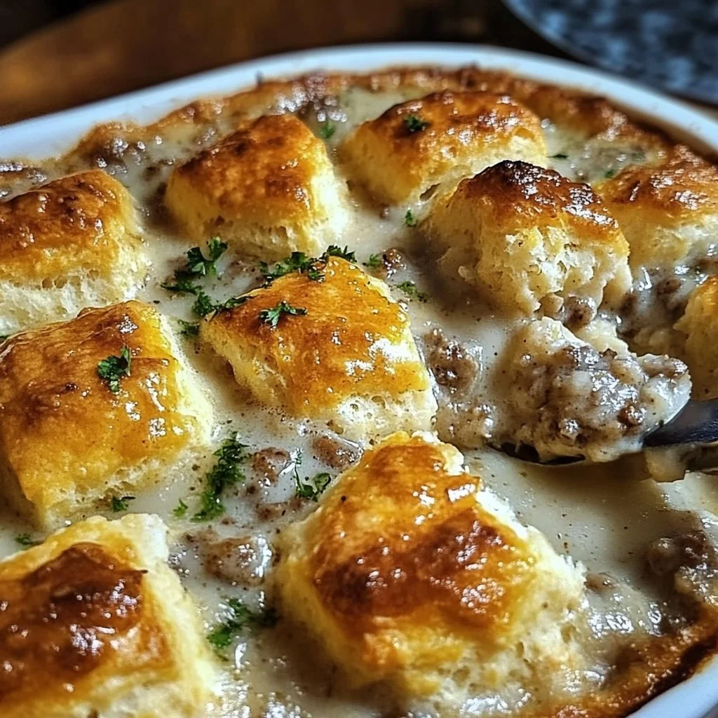 Biscuits and Gravy Bake