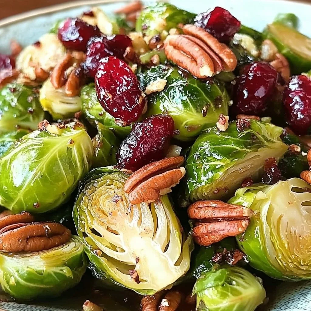 Brussels Sprouts with Cranberries