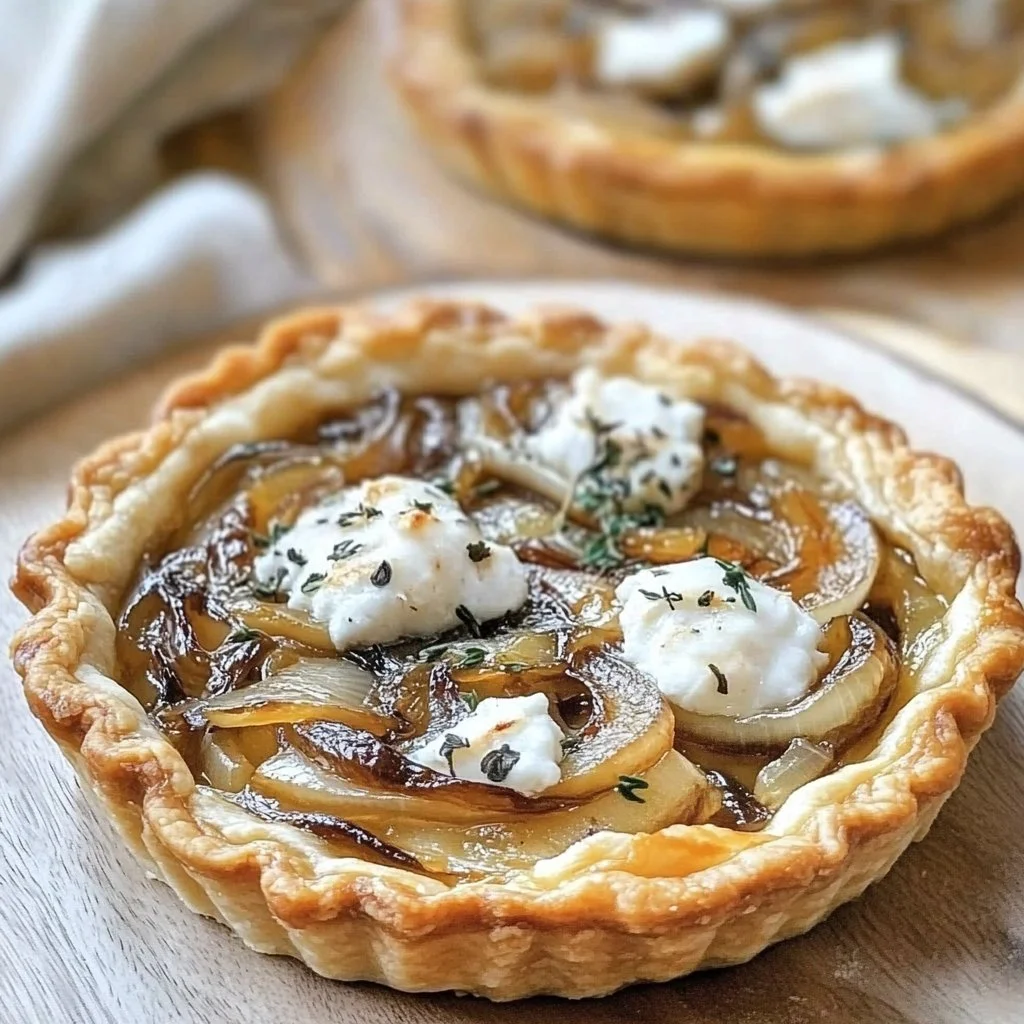 Caramelized Onion and Goat Cheese Tartlets