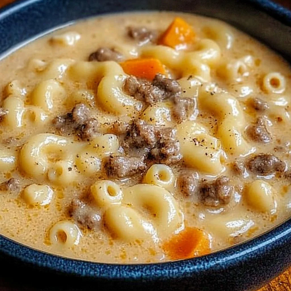 Cheeseburger Macaroni Soup