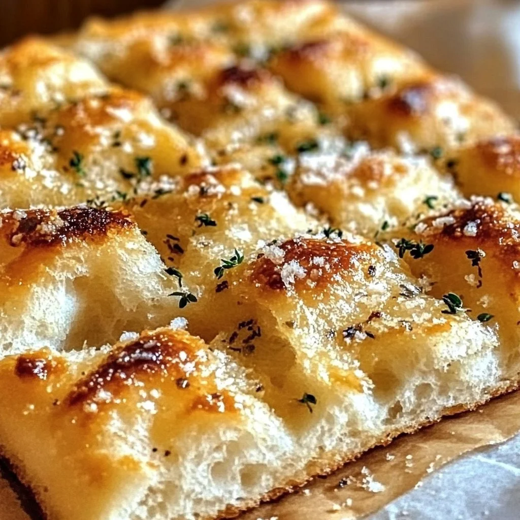 Cheesy Garlic Parmesan Focaccia Bread