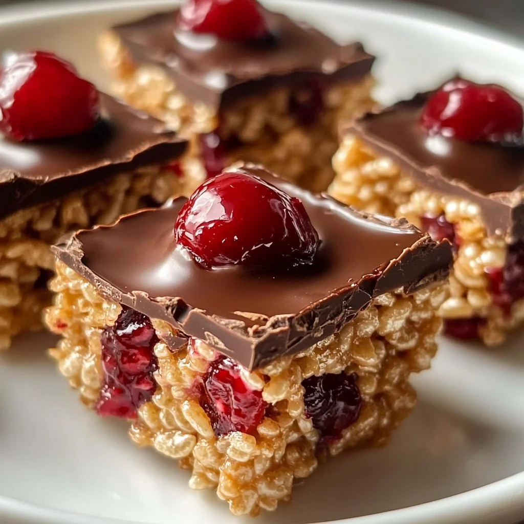 Chocolate Covered Cherry Rice Krispies