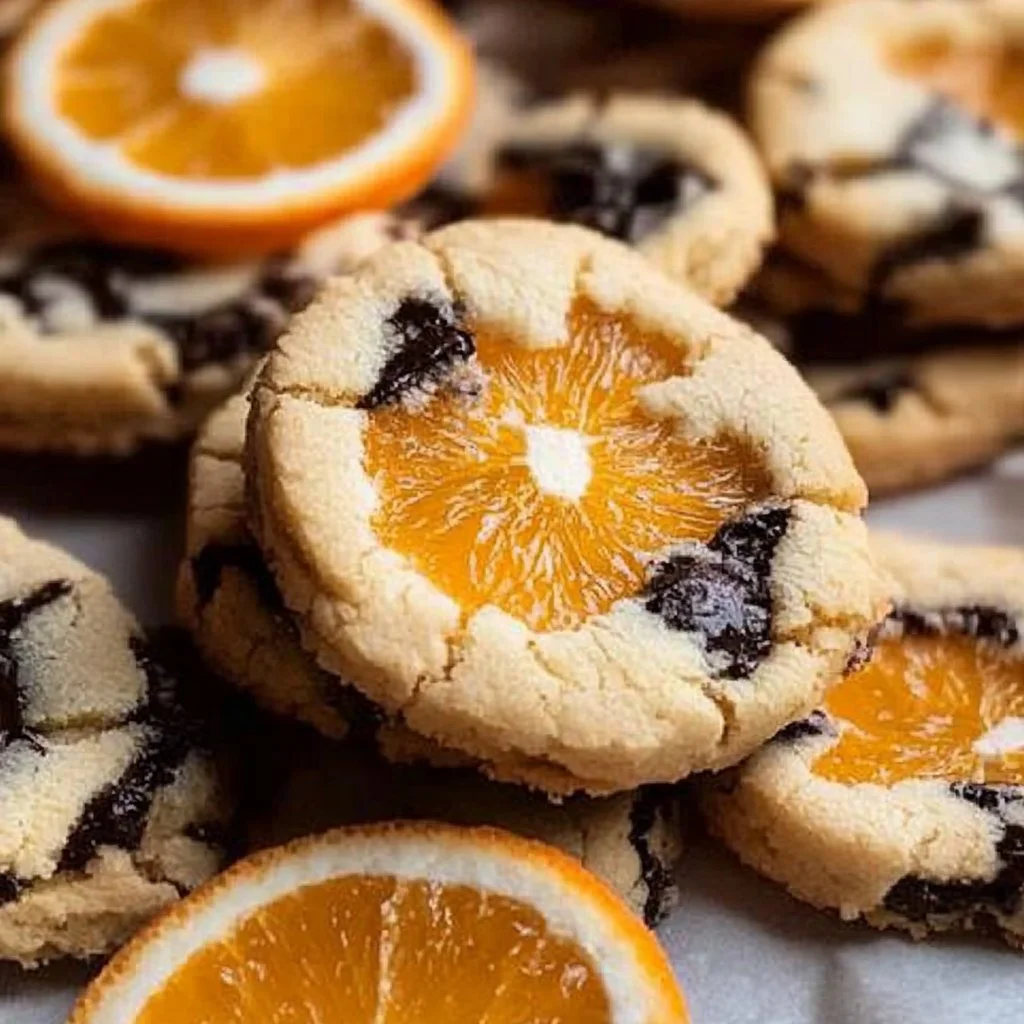 Dark Chocolate Orange Shortbread Cookies