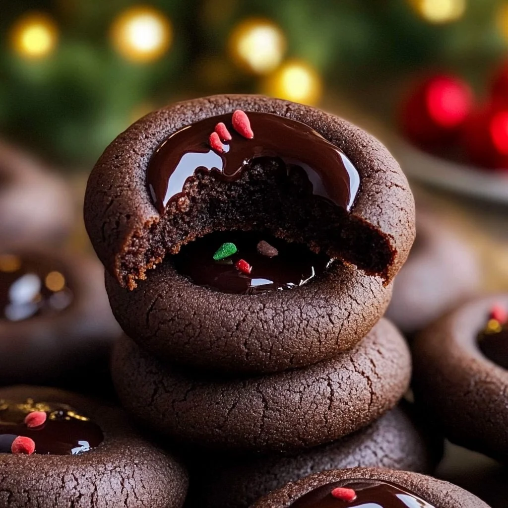 Chocolate Thumbprint Cookie