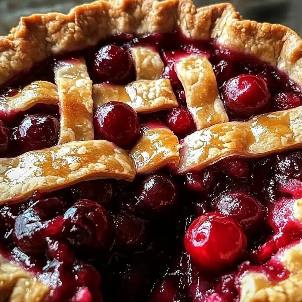Christmas Cherry Almond Pie