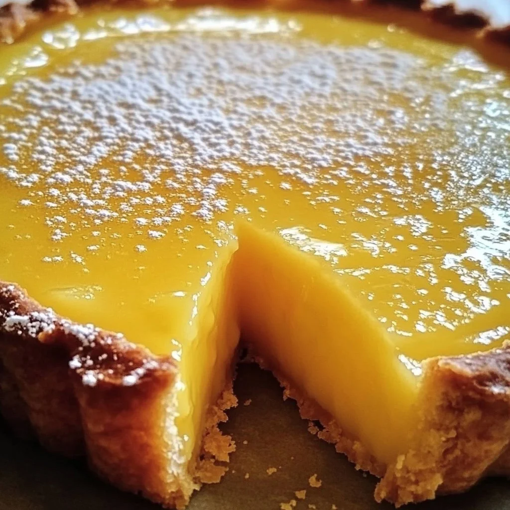Christmas Lemon Custard Tart