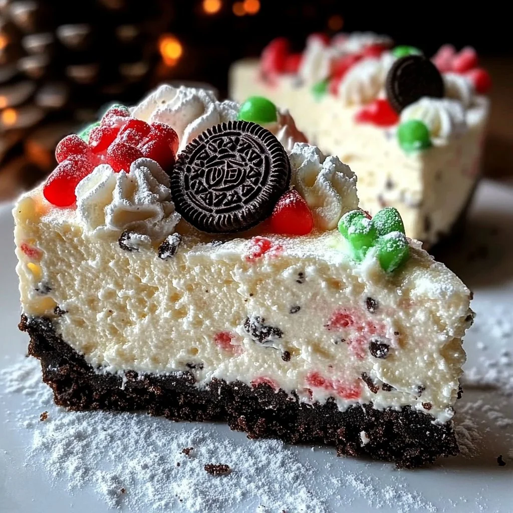 Christmas Oreo Cheesecake