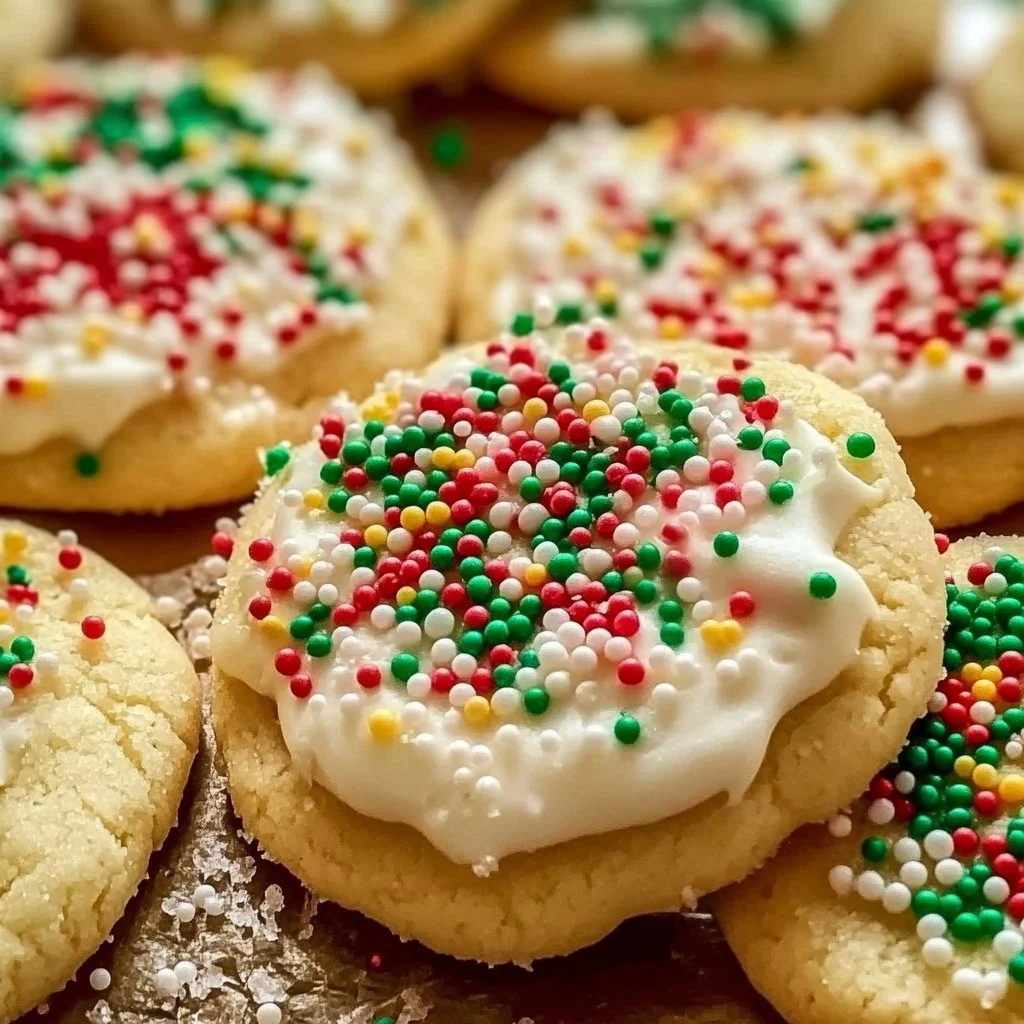 Christmas Sprinkle Sugar Cookies