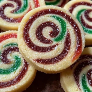 Christmas Swirl Pinwheel Cookies