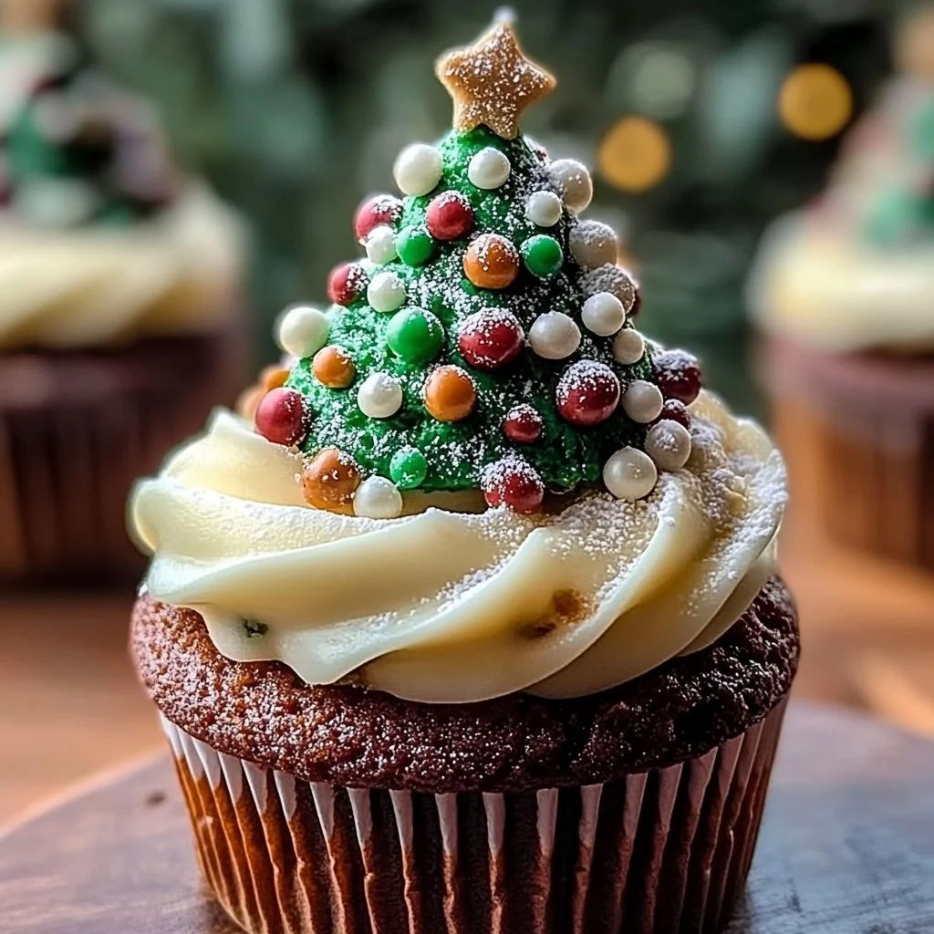 Christmas Tree Cupcake