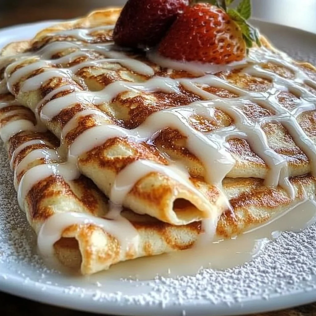 Cinnamon Roll Protein Crepes