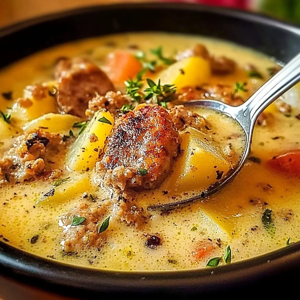 Comforting Potato and Sausage Chowder