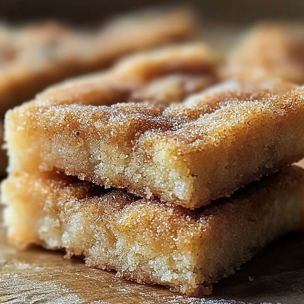 Cinnamon Sugar Blondies to Bake Anytime