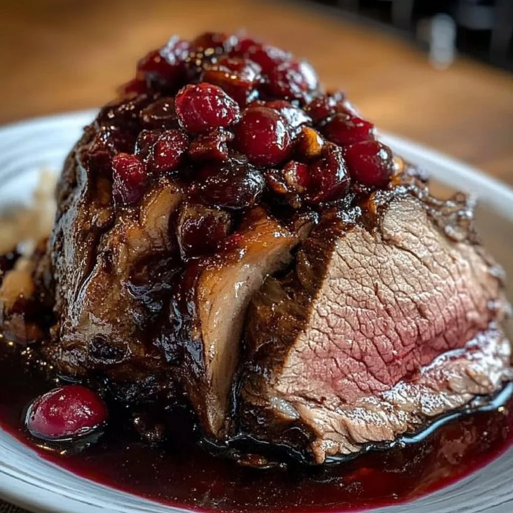 Cranberry Balsamic Roast Beef
