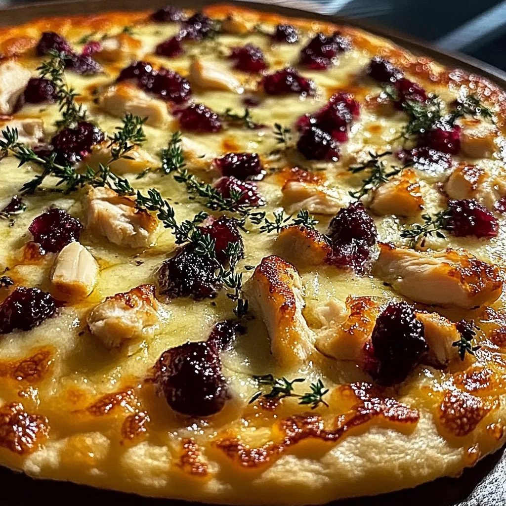 Cranberry Chicken and Brie Pizza