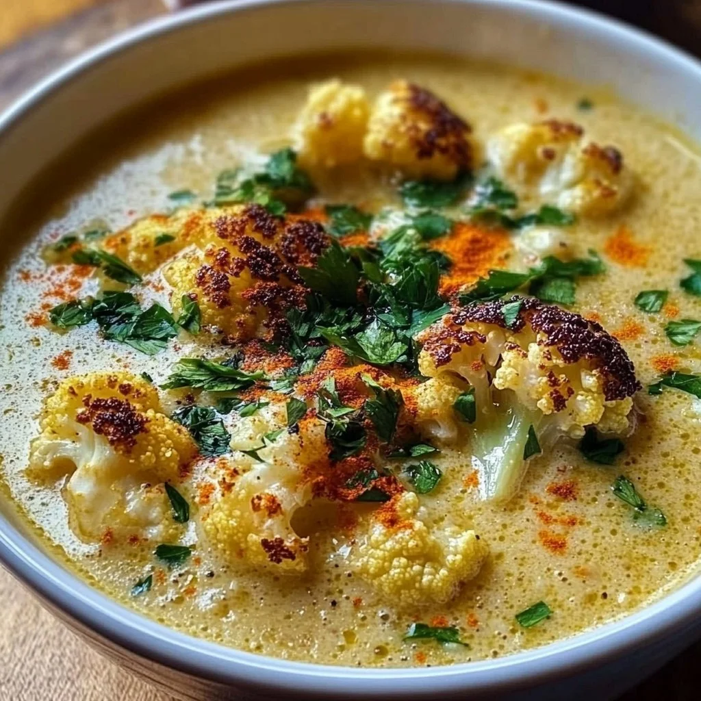 Creamy Vegan Cauliflower Soup
