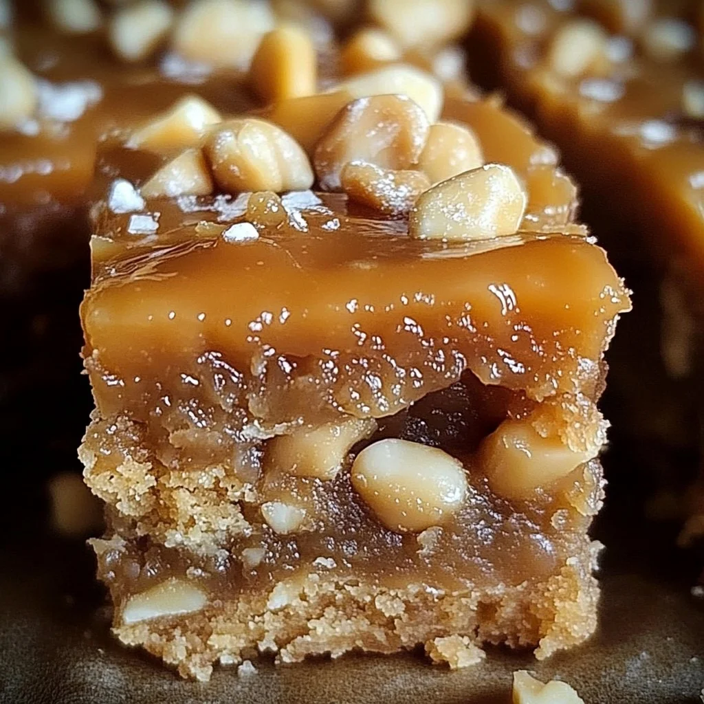 Gooey Butterscotch Nut Bars