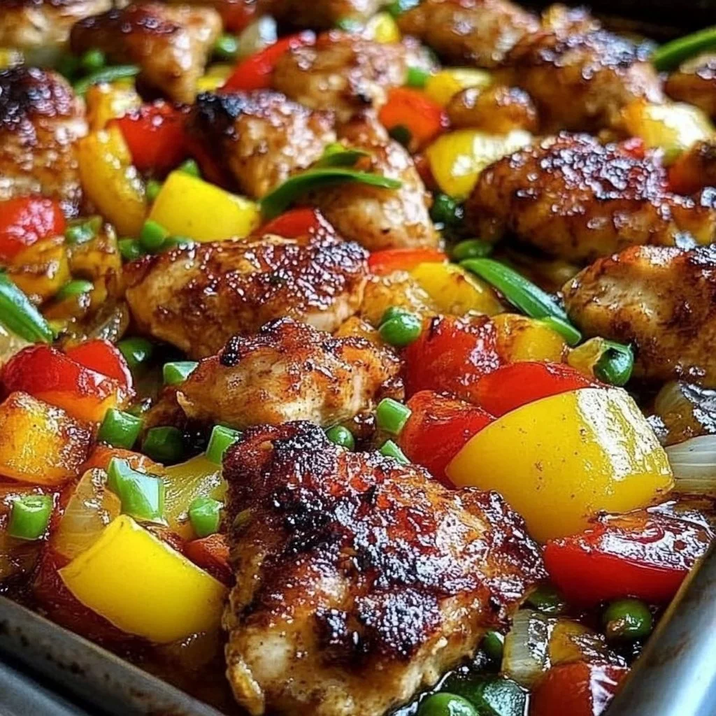 Hawaiian Chicken Sheet Pan