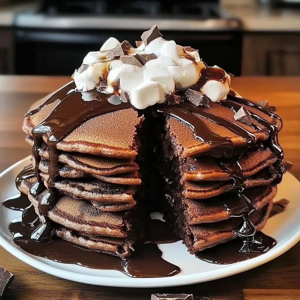 Hot Cocoa Pancakes