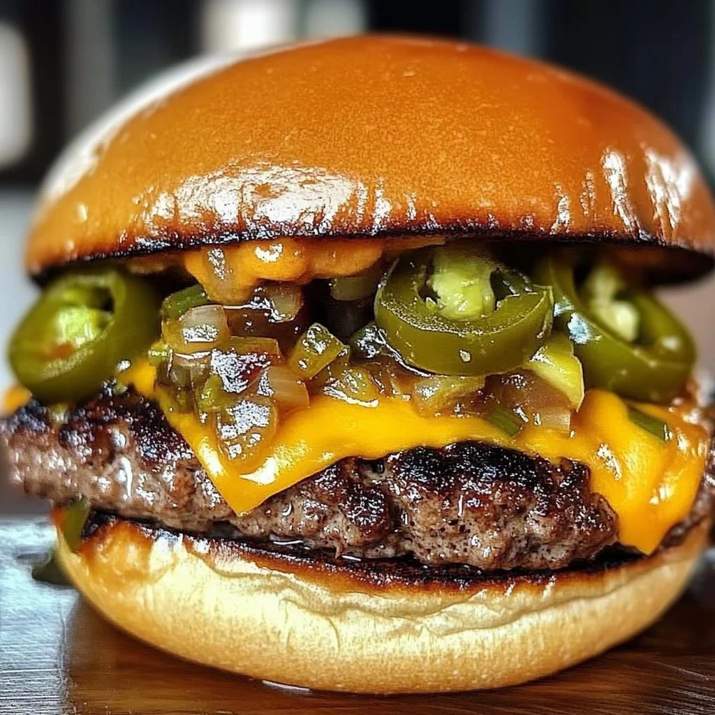 Jalapeno Onion Smash Burgers