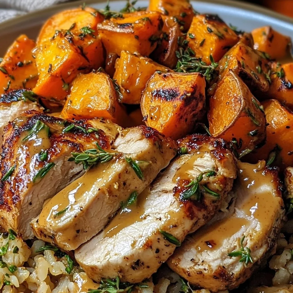 Maple Dijon Chicken Sweet Potato