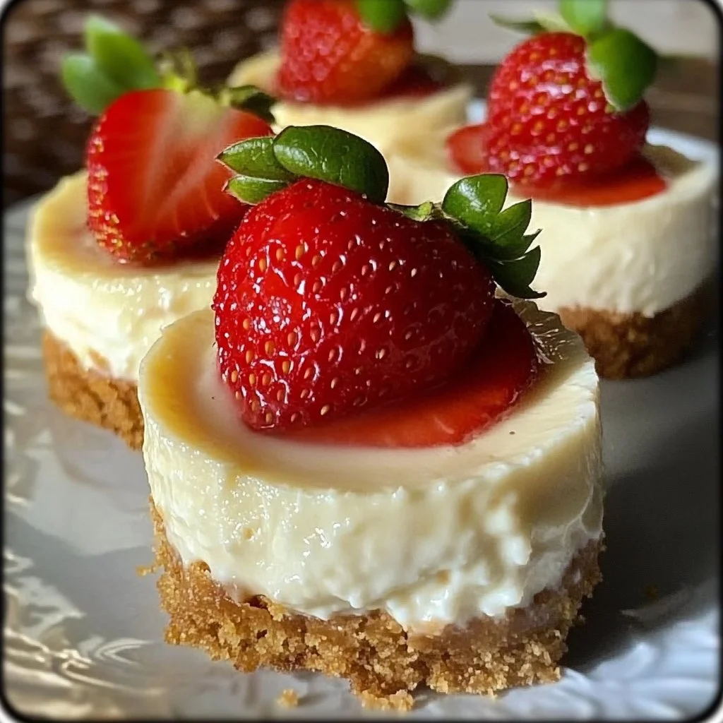 Mini Strawberry Cheesecakes
