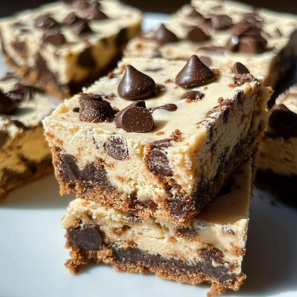 No Bake Cookie Dough Bars