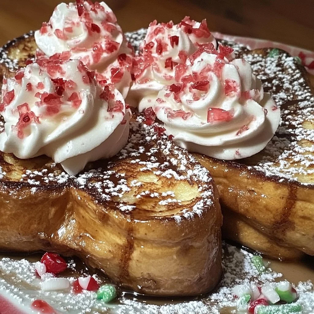 Peppermint Hot Chocolate French Toast