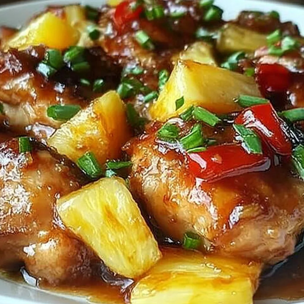 Sheet Pan Teriyaki Chicken and Pineapple
