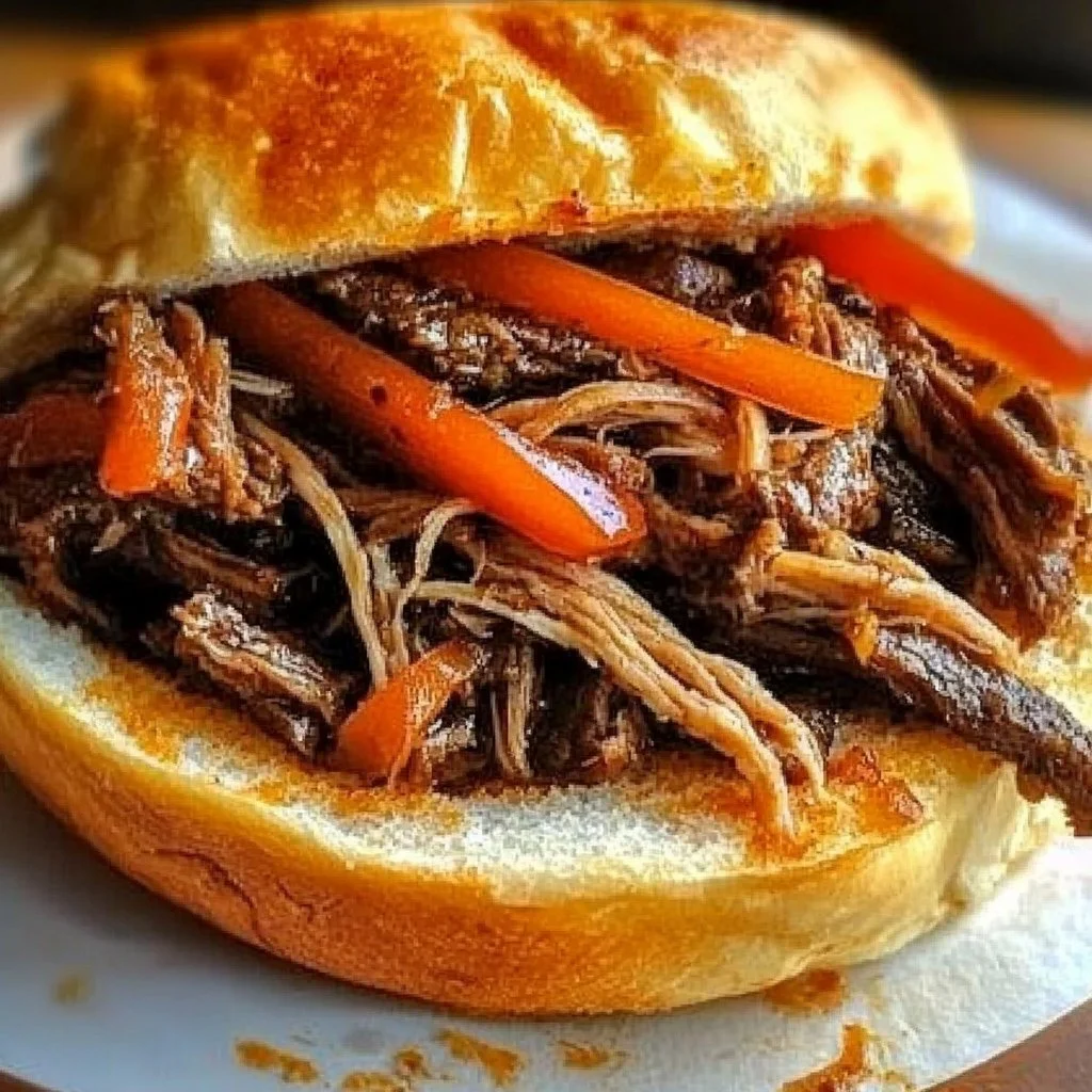Shredded Beef Sandwiches