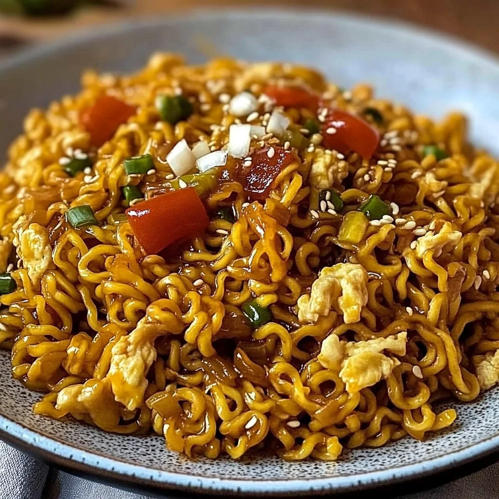 Spicy Ramen Noodle Stir Fry