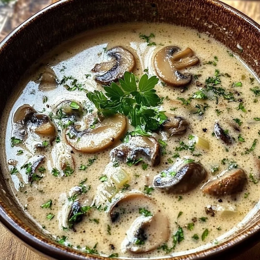 Vegan Cream of Mushroom Soup