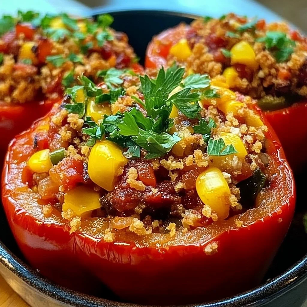 Vegan Stuffed Peppers Gluten Free