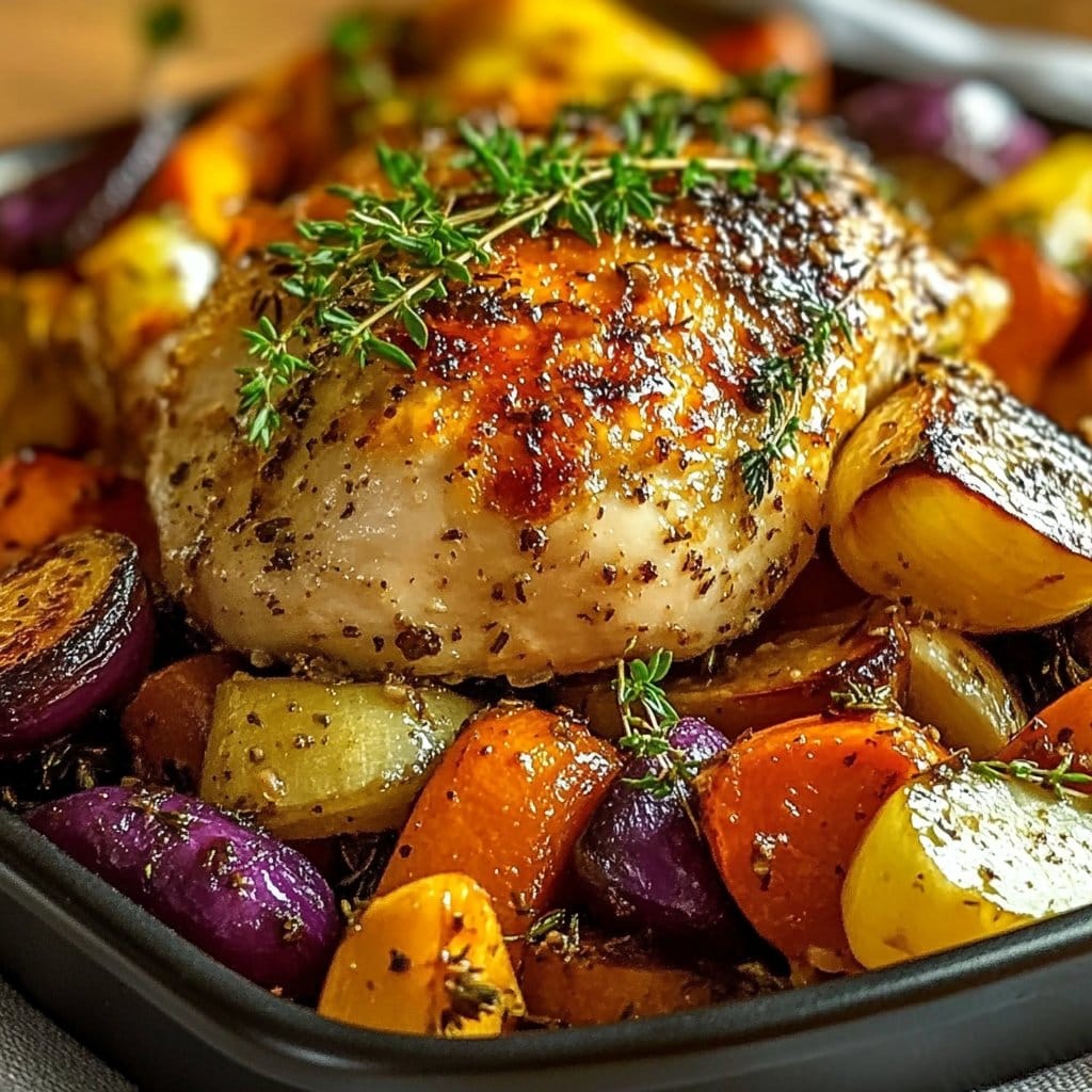 Roasted Garlic Chicken and Vegetables