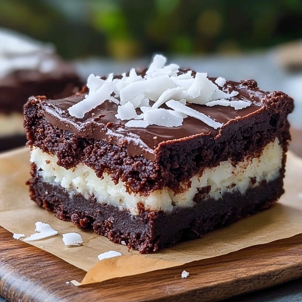 Vegan Coconut Brownies
