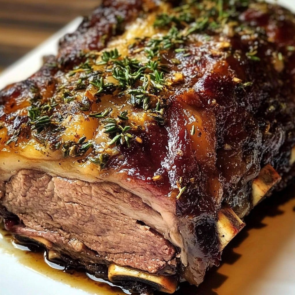 Garlic Herb Rib Roast