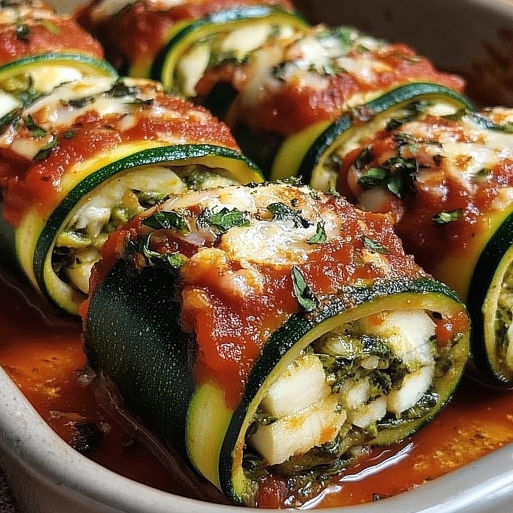 Vegan Zucchini Spinach Rollatini