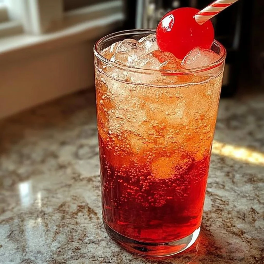 Colorful Shirley Temple drinks served in fun glasses for kids' parties.