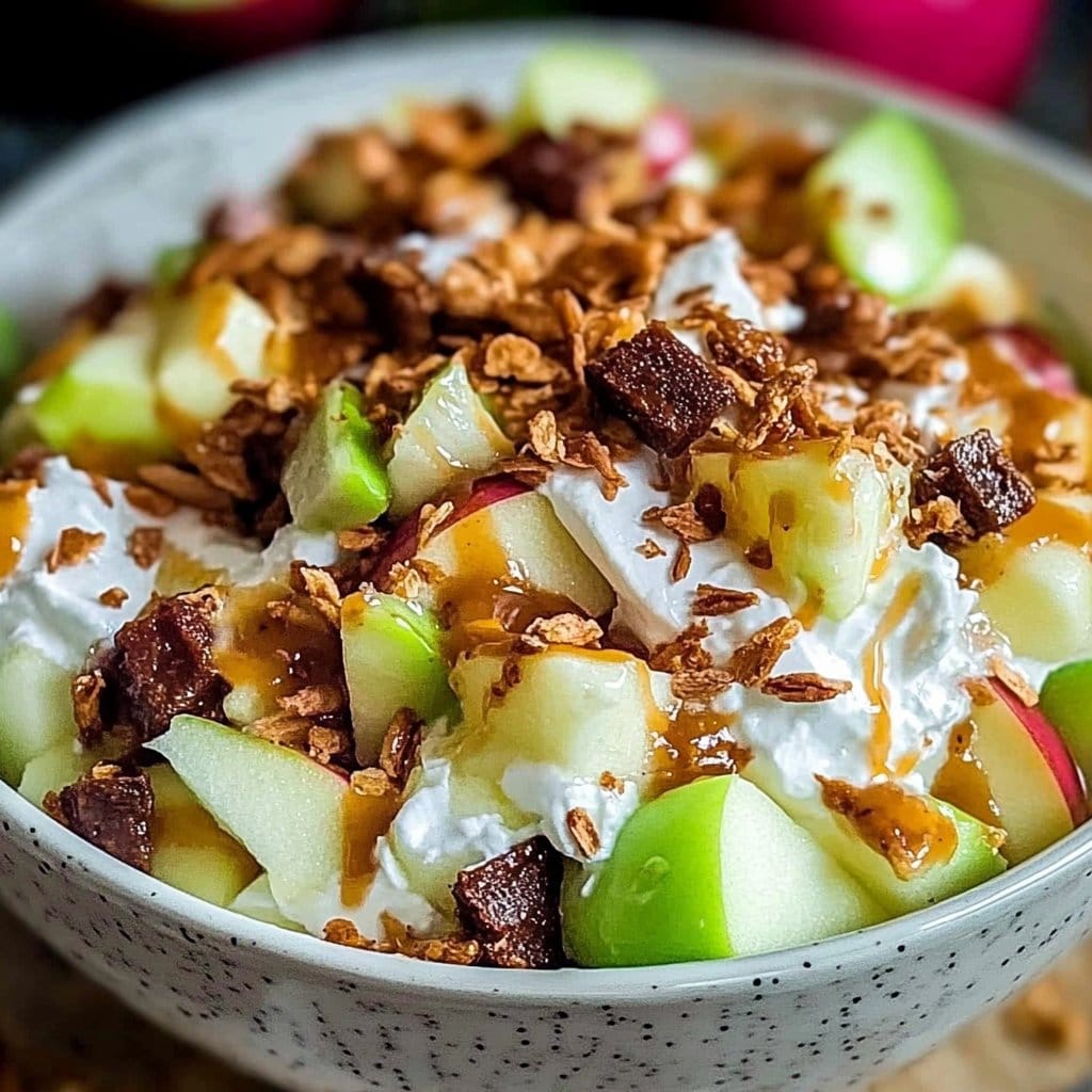 Easy Snicker Apple Salad