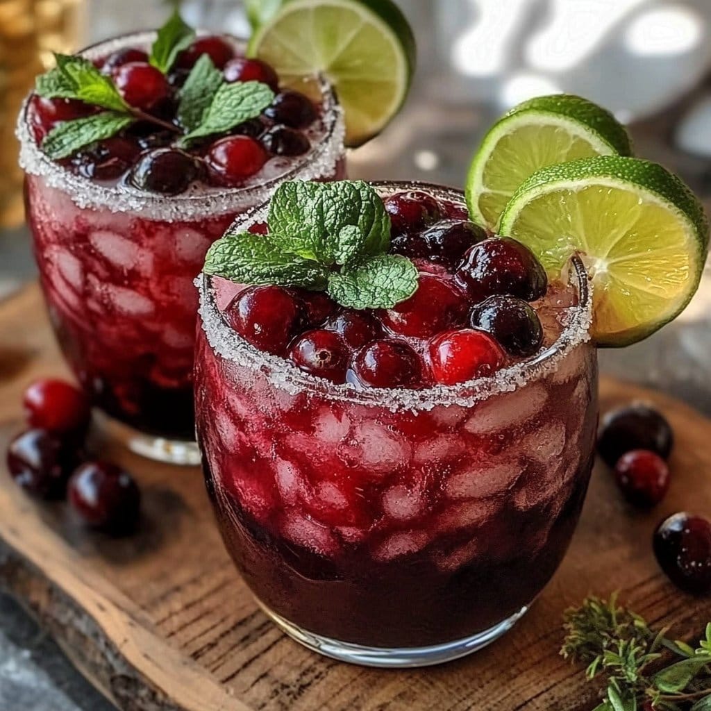 Cranberry Moscow Mule Cocktail