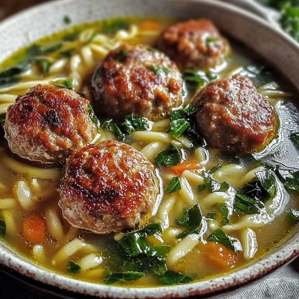 Italian Wedding Soup Recipe Easy Cozy Dinner with Juicy Meatballs