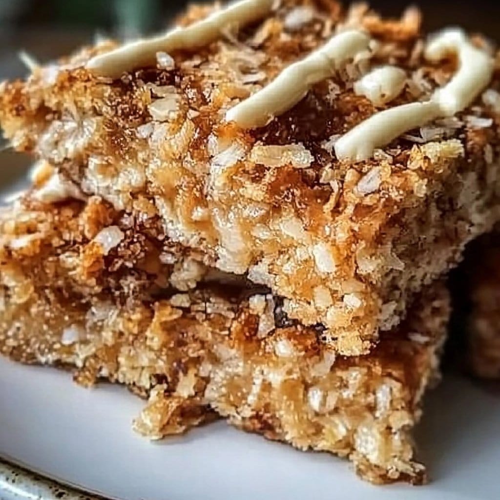 Sweet Coconut Cream Flapjacks