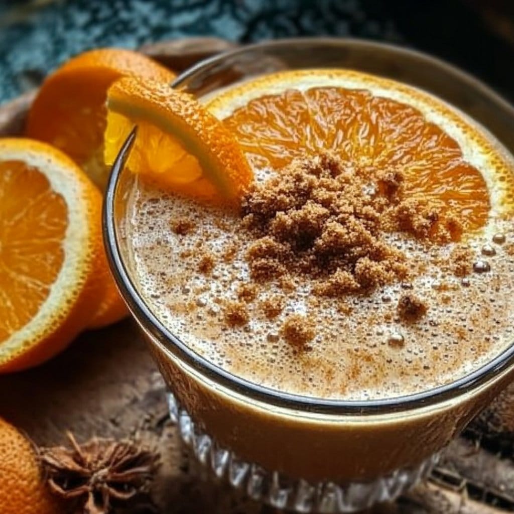 Gingerbread Orange Festive Fizz
