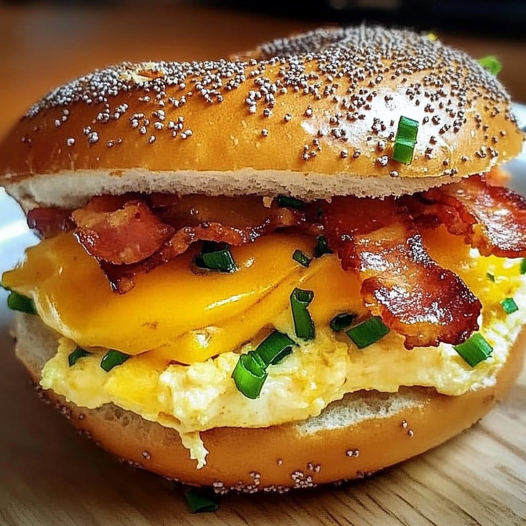 Breakfast Bagel Sandwich