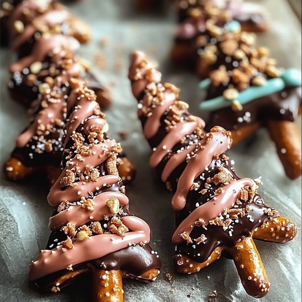 Chocolate Pretzel Trees
