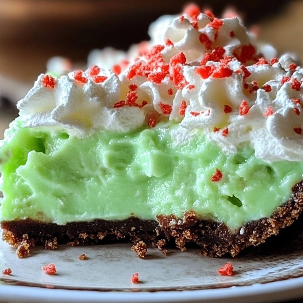 No Bake Grinch Pie