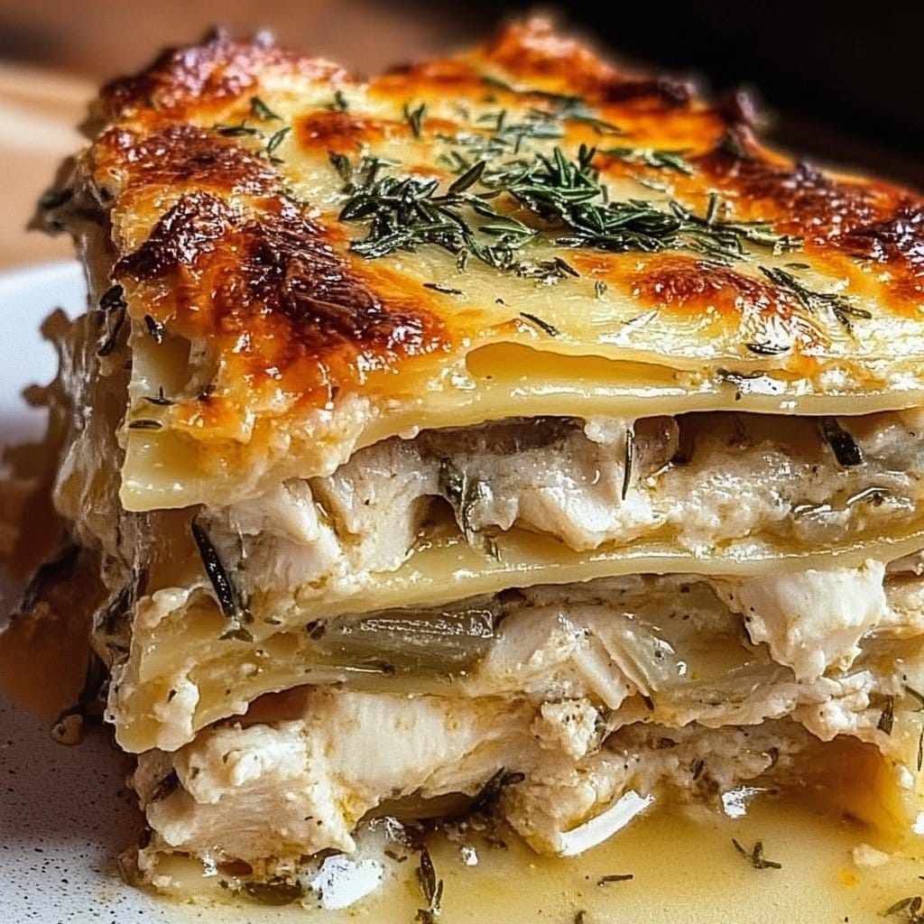 Rosemary Chicken Lasagna Layers